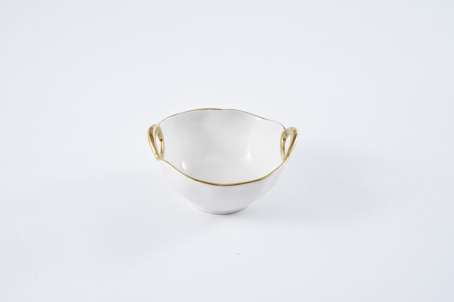 Snack Bowl Gold Handles by Pampa Bay