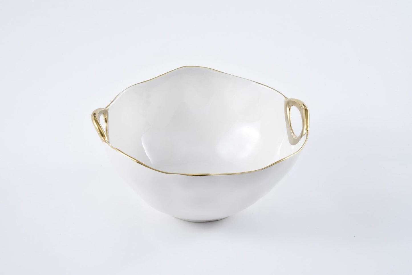 Large Bowl Gold Handles by Pampa Bay