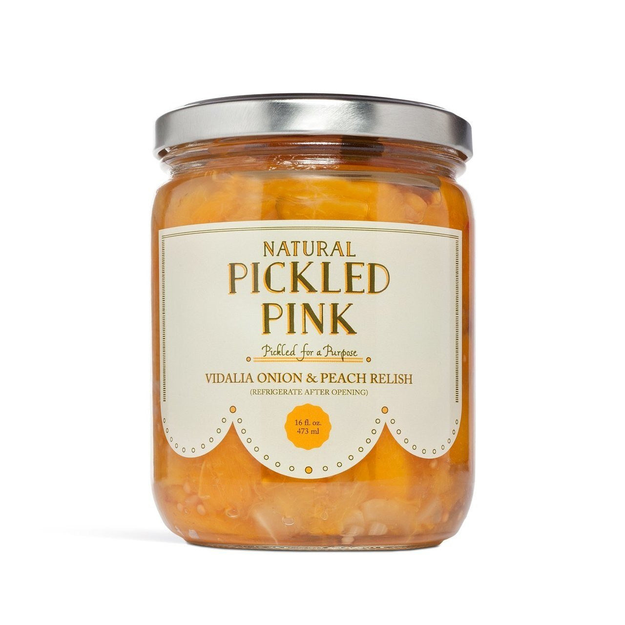 Pickled Pink Vidalia Onion & Peach Relish 16Oz / 6