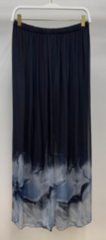 Floral Print Wide Leg Silk Pants