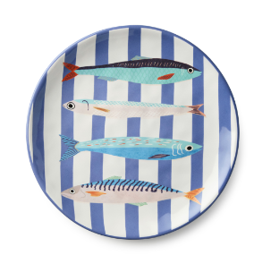 Something Fishy Dinner Plate 11"