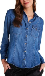 Long Sleeve Seamed Shirt