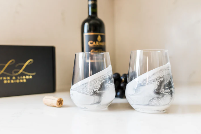 Entertaining Glasses set of 2 - Marble