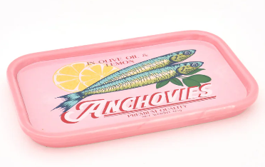 Anchovies Tray, Ceramic 6.7"x4.2"