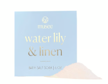 Water Lily & Linen Bath Salt Soak by Musee