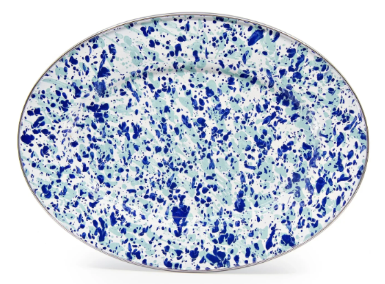 Ocean Swirl Oval Platter