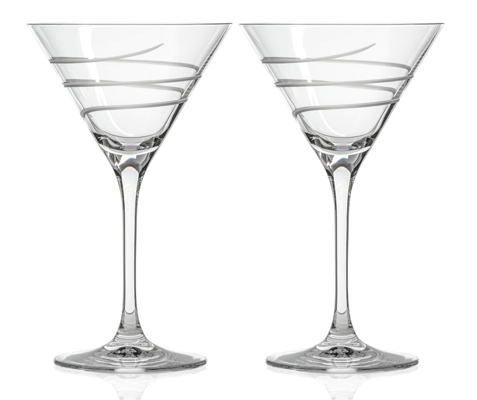Twist 10oz Martini Cocktail Glass | Set of 2 by Rolf