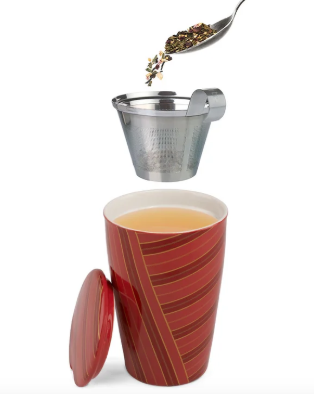 Tea Forte KATI Steeping Cup w Lid and Infuser Warming Joy
