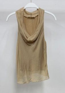 Silk Champagne Top by Milio Milano