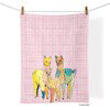 Llama Family 100% Cotton Tea Towel