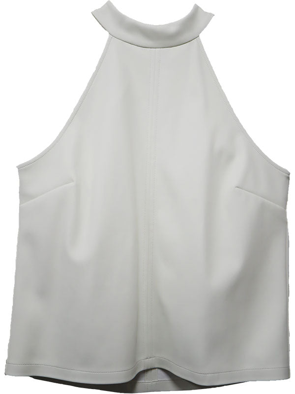 Alexis Faux Leather Halter Top