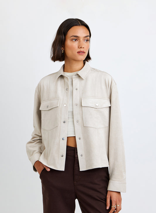 Seamed Pocket Shacket