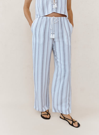 B3314-K42-396 - BEACH PANT WITH TASSEL DRAWSTRING
