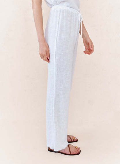 B3423-F94-302 - FRAY HEM BEACH PANT
