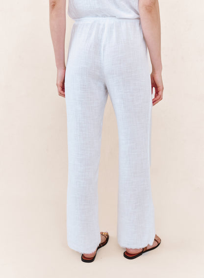 B3423-F94-302 - FRAY HEM BEACH PANT