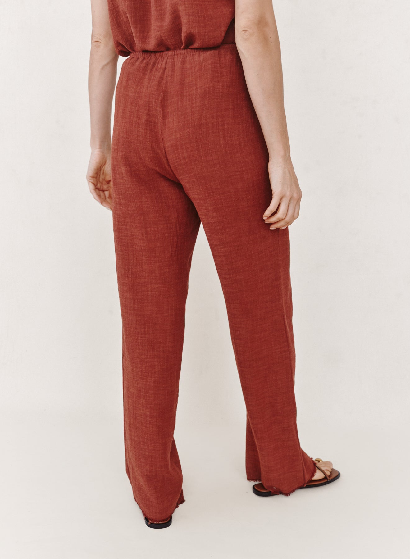 B3423-F94-302 - FRAY HEM BEACH PANT