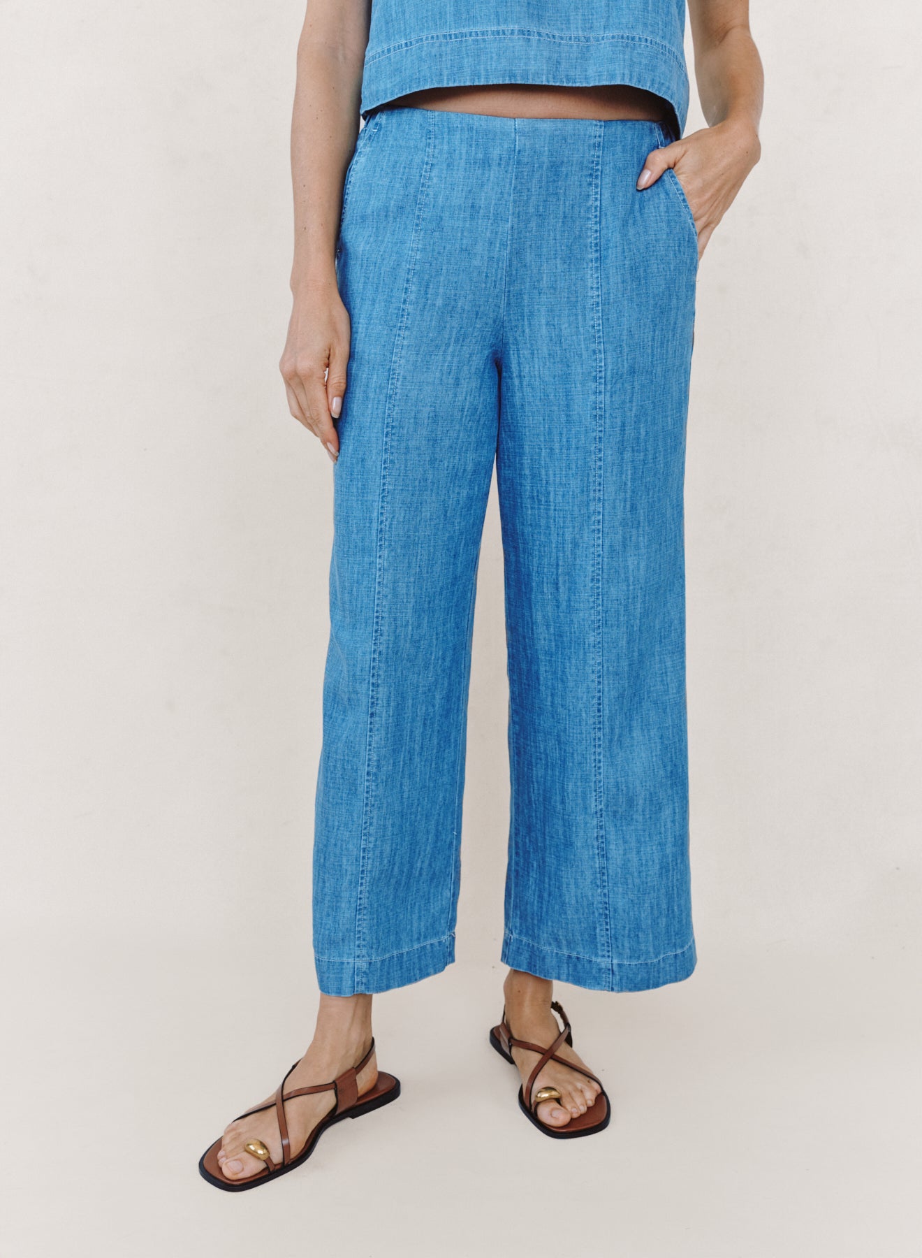 B3432-K75-611 - CLEAN WAIST DENIM PANT