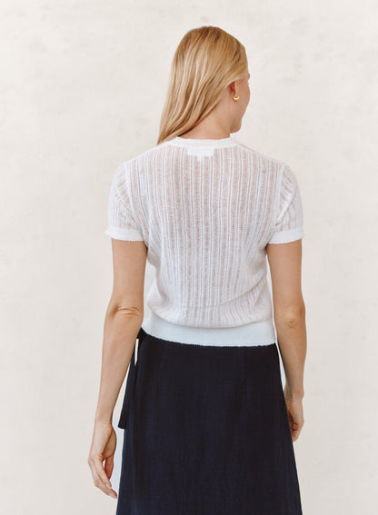 B2650-K85-304 - SHORT SLEEVE SWEATER TOP
