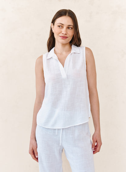B2177-F94-302 - SLEEVELESS PULLOVER