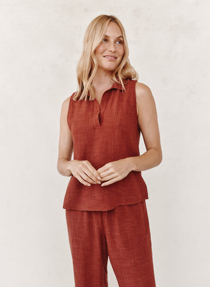 B2177-F94-302 - SLEEVELESS PULLOVER