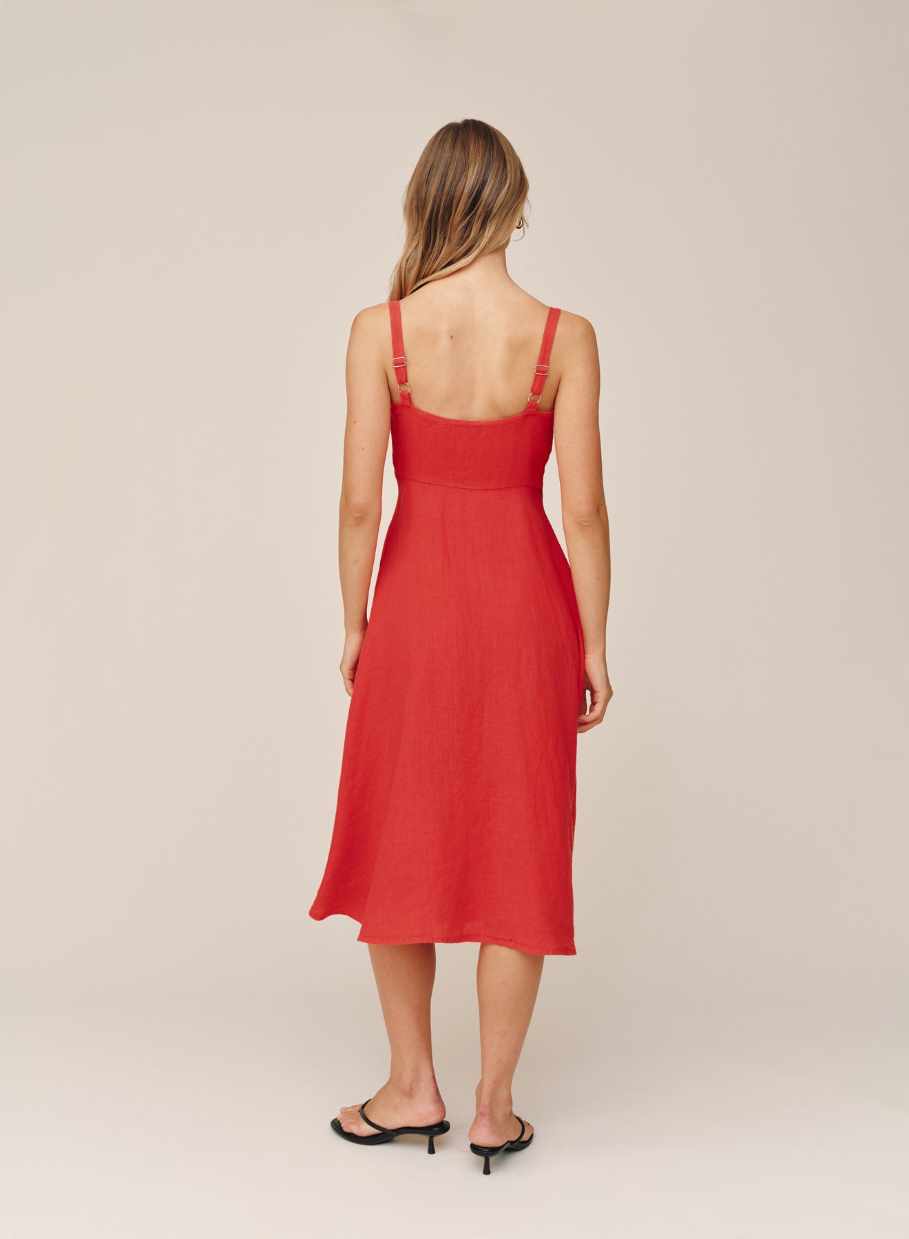 B6748-331-302 - APRON MIDI DRESS