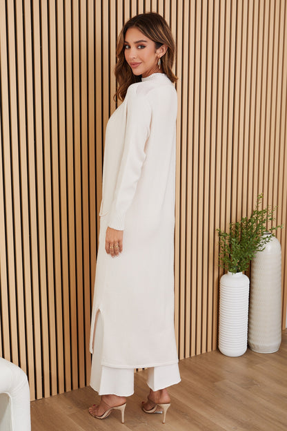 Mid Length Knit Cardigan