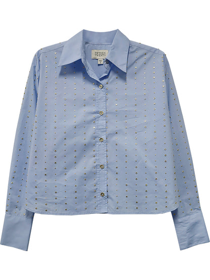 Lisa Embellished Button Up Top
