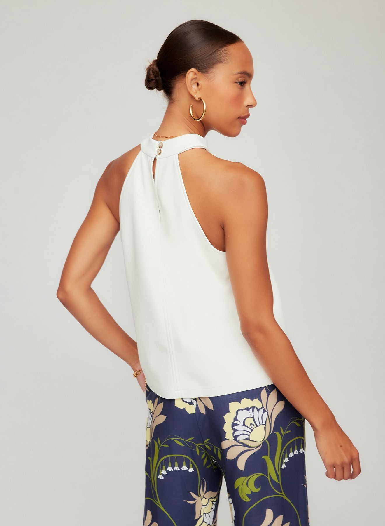 Alexis Faux Leather Halter Top