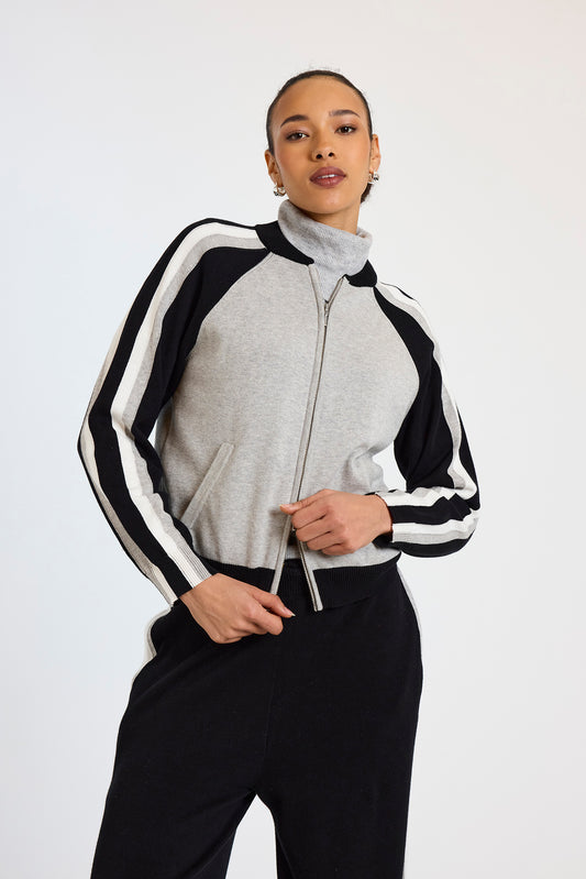 Valerie Stripe Bomber