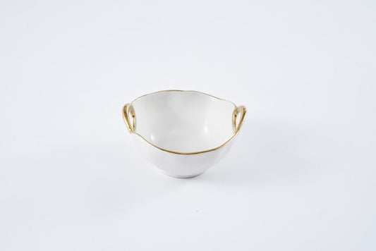 Snack Bowl Gold Handles by Pampa Bay
