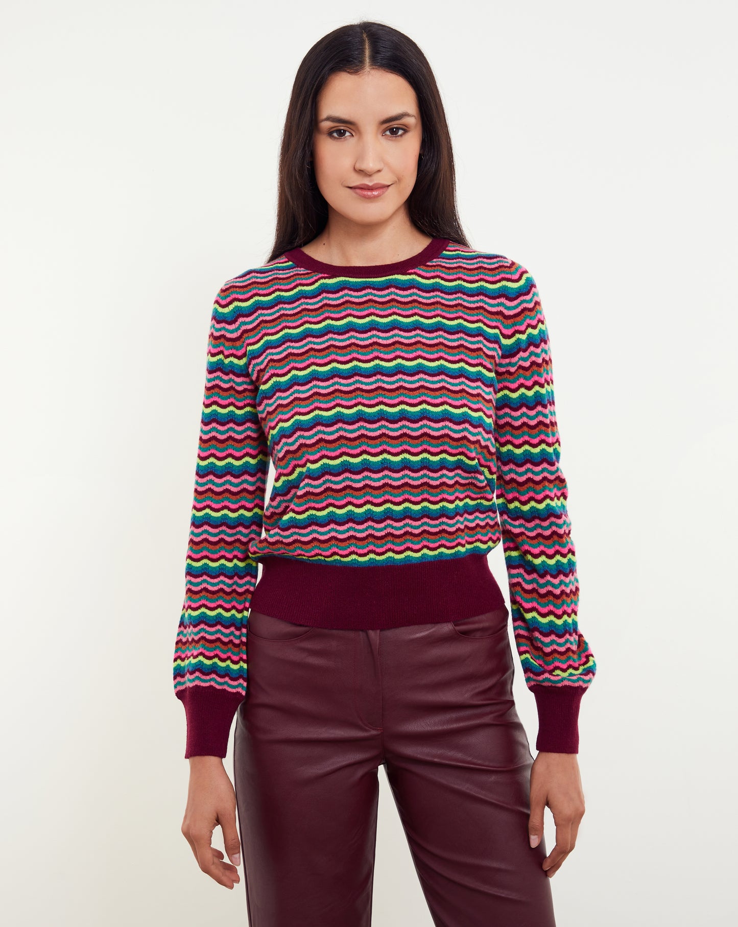 Cassie Wave Stitch Crew by &Isla