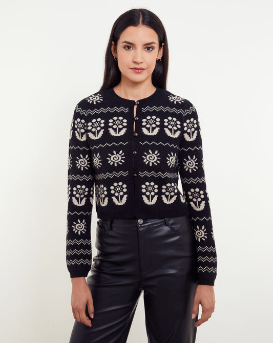 Evelyn Floral Motif Cardi by &Isla