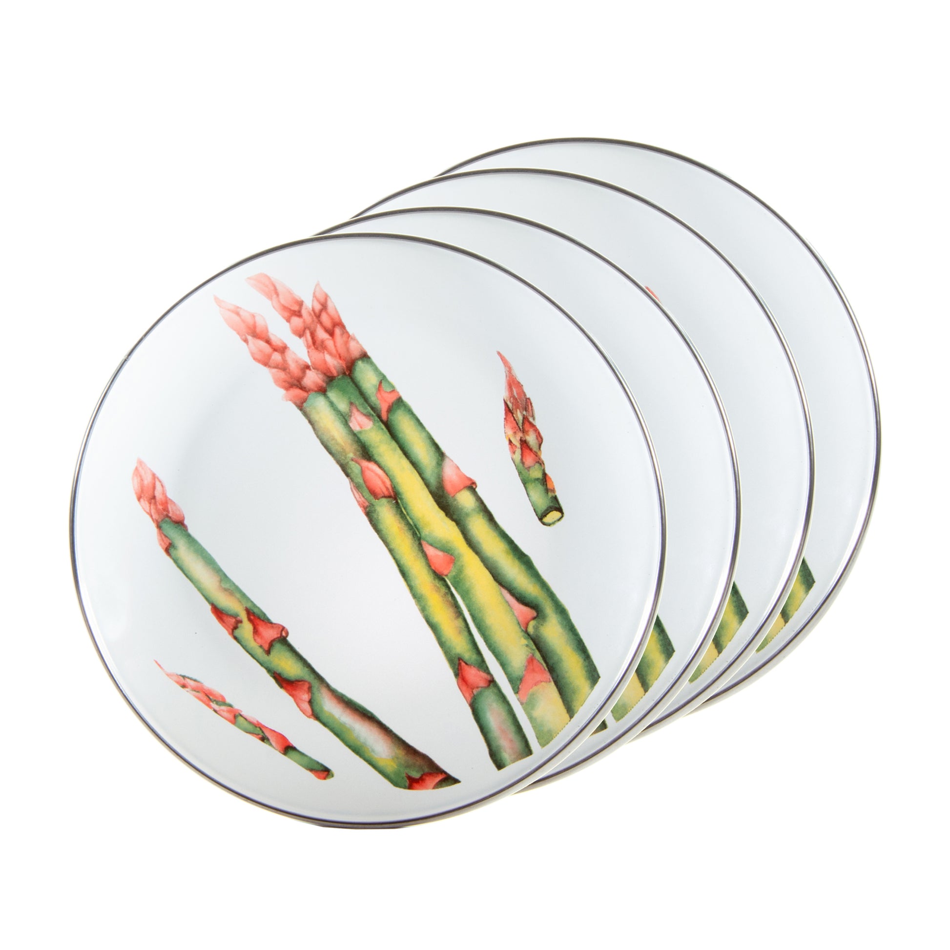 Set Of 4 Fresh Produce Sandwich Plates by Golden Rabbit | MIMI