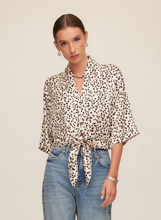 Bernice Tie Front Blouse