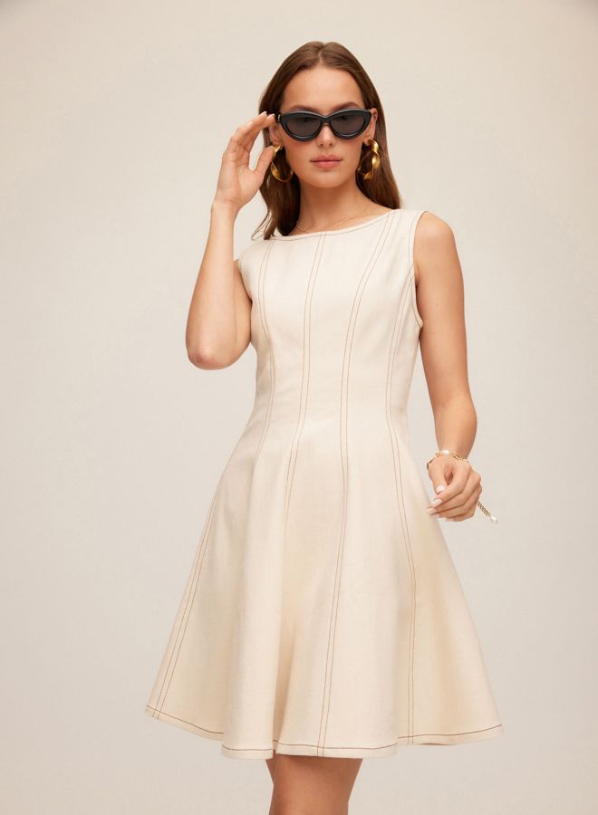 Darla Contrast Stitch Dress