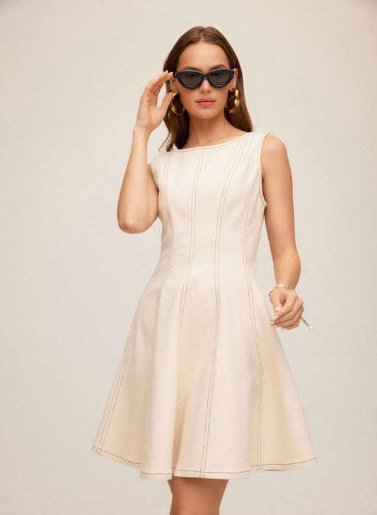 Darla Contrast Stitch Dress