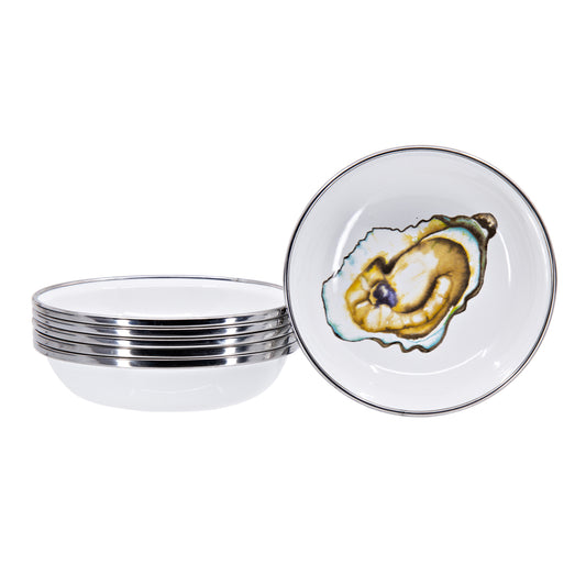 Set Of 6 Oyster Tasting Dishes by Golden Rabbit | MIMI