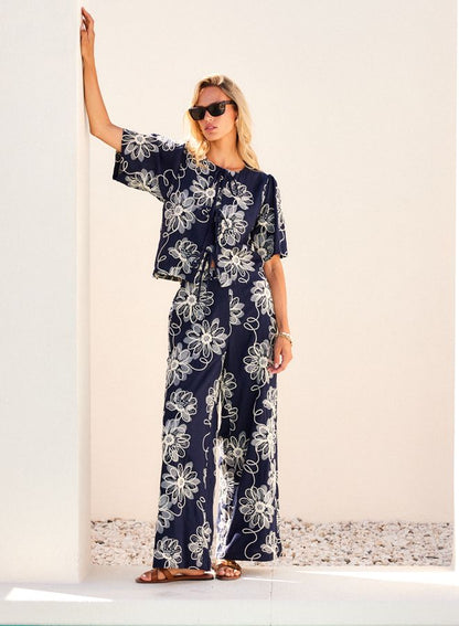 Adara Embroidered Pants
