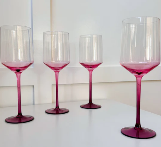 Chrysanthemum Wine Glass Set of 4 - Byrdeen