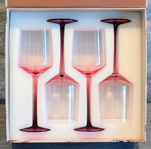 Chrysanthemum Wine Glass Set of 4 - Byrdeen