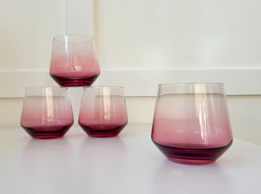 Chrysanthemum Cocktail Glass Set of 4 - Byrdeen