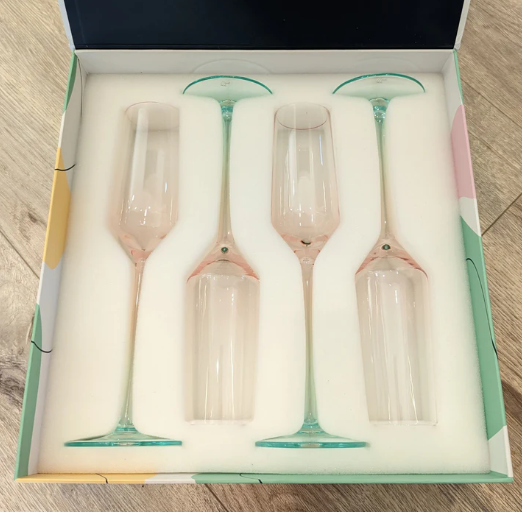 Quetzal Champagne Flute Set of 4 - Byrdeen