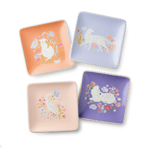 Menagerie Canape Plates 6in, set of 4