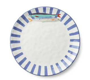 Something Fishy Round Platter 13"