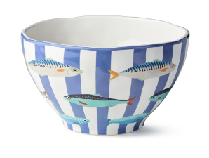 Something Fishy Deep Bowl 9in x 5in