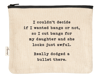 wanted bangs zipper pouch