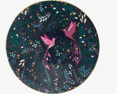 SERVING PLATE 9" HUMMINGBI