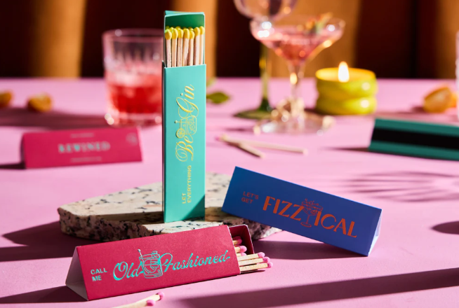 Rewined Cocktail Collection Triangle Matchbox Variety Set-