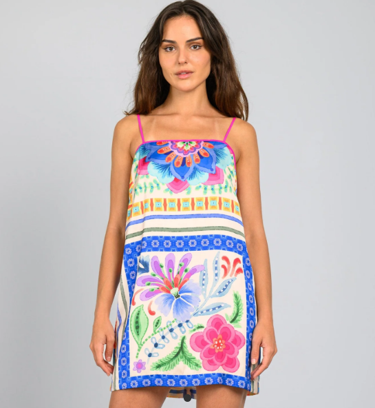 Melany Dress - LAVENDER BROWN