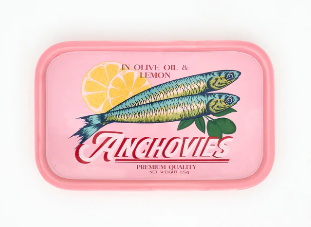 Anchovies Tray, Ceramic 6.7"x4.2"